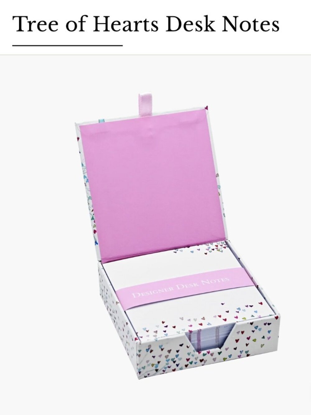 Tree of Hearts Desk Note Cards from Peter Pauper Press